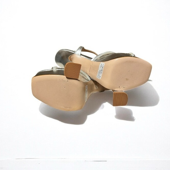 🌻NEW Schutz Silver Aileen Platform Sandal Women's Size 8.5 - Picture 9 of 10